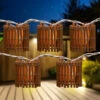 10-Count Brown Tropical Bamboo Outdoor Patio String Light Set, 7.25ft White Wire 2 10-Count Brown Tropical Bamboo Outdoor Patio String Light Set, 7.25ft White Wire -Christmas Decoration Store northlight ys18863 1 64411.1667534167