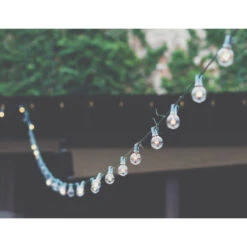 10-Count Frosted White G50 Globe Patio Lights-, 9ft Green Wire 7 10-Count Frosted White G50 Globe Patio Lights-, 9ft Green Wire -Christmas Decoration Store northlight ys27577 3 04915.1667530596