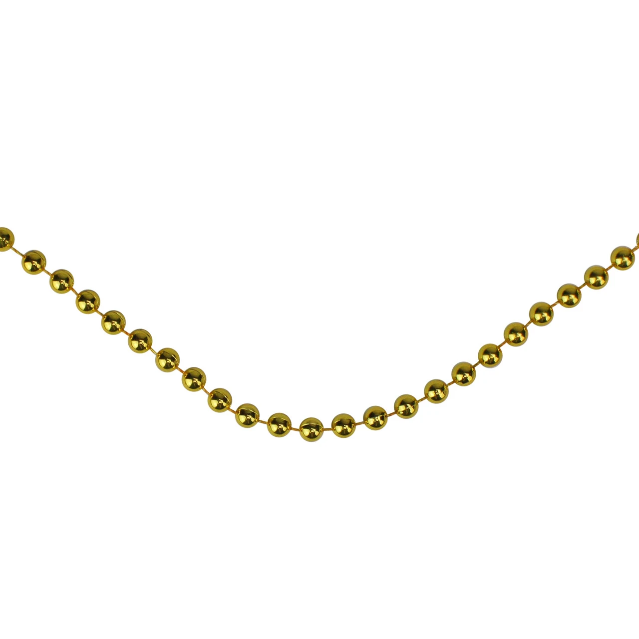 66' Metallic Gold Beaded Christmas Garland - Unlit 3 66' Metallic Gold Beaded Christmas Garland - Unlit