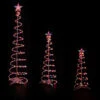 Set Of 3 Lighted Multi-Color Spiral Christmas Trees - 3', 4', And 6' 2 Set Of 3 Lighted Multi-Color Spiral Christmas Trees - 3', 4', And 6' -Christmas Decoration Store northlight ys90353 51580.1667528692