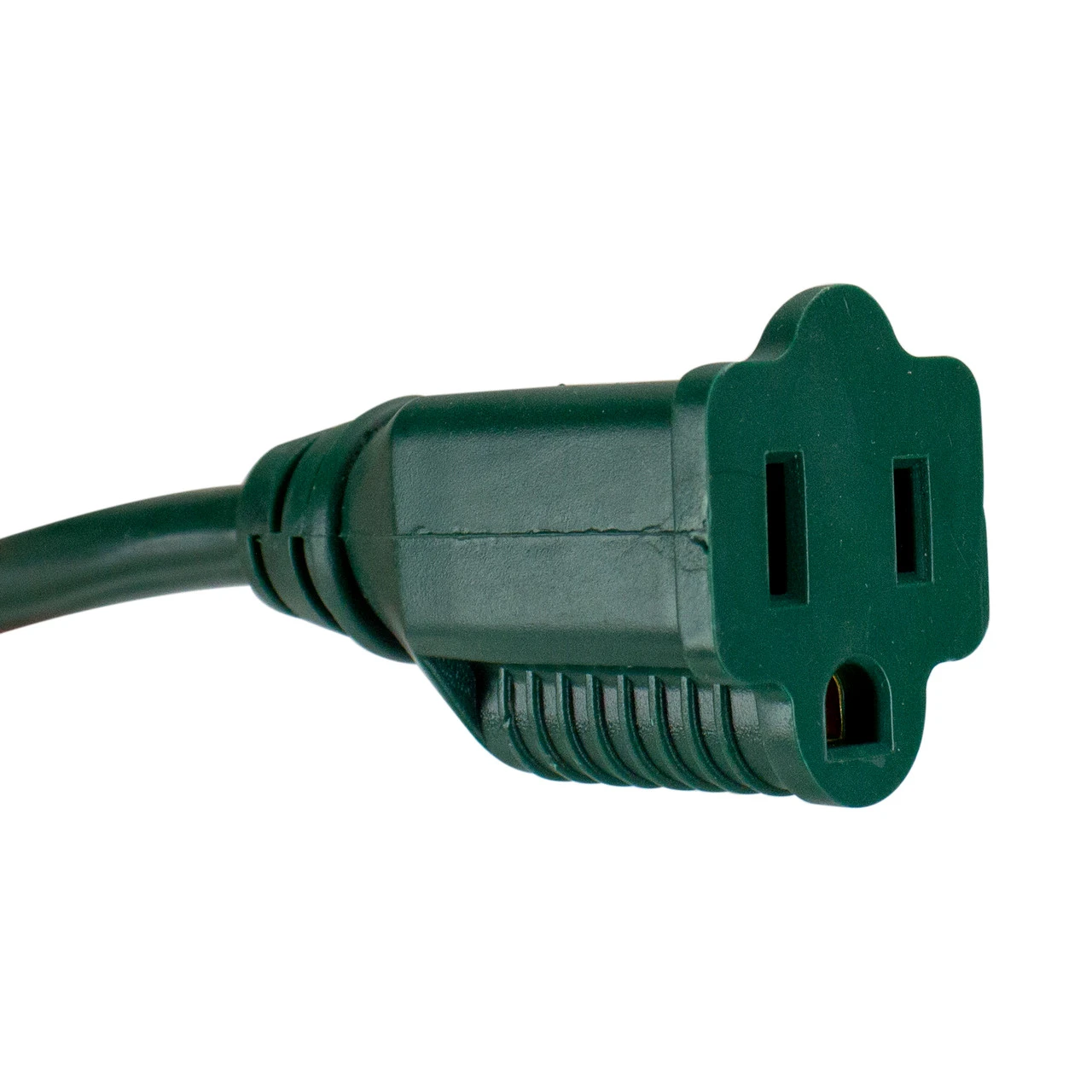 12ft Green 3-Prong Outdoor Commercial Extension Power Cord With Outlet Block 4 12ft Green 3-Prong Outdoor Commercial Extension Power Cord With Outlet Block - Image 2