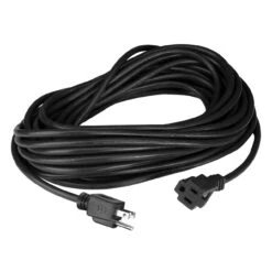 100' Black 3-Prong Outdoor Extension Power Cord