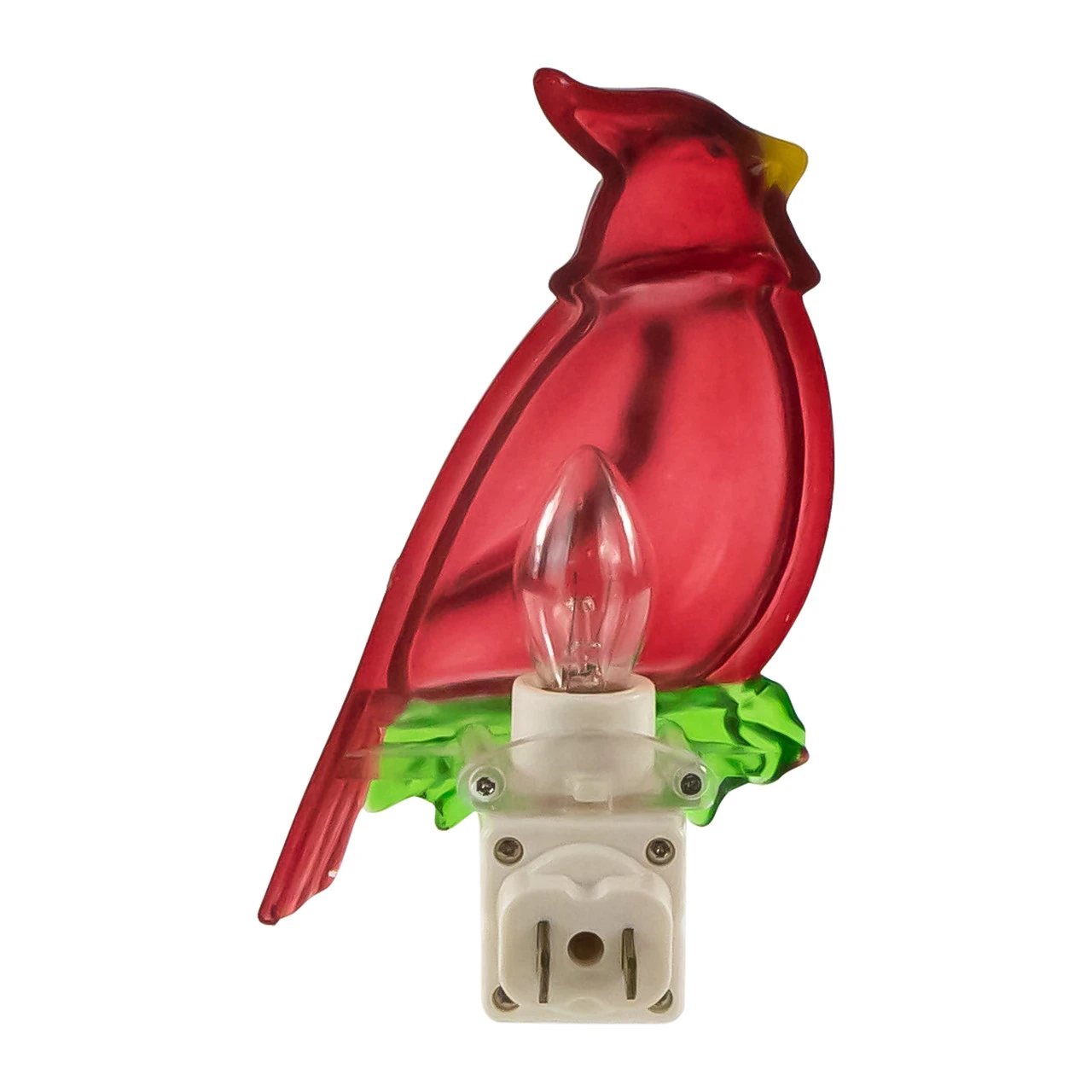 5.5" Red Cardinal Bird Christmas Night Light 8 5.5" Red Cardinal Bird Christmas Night Light - Image 6