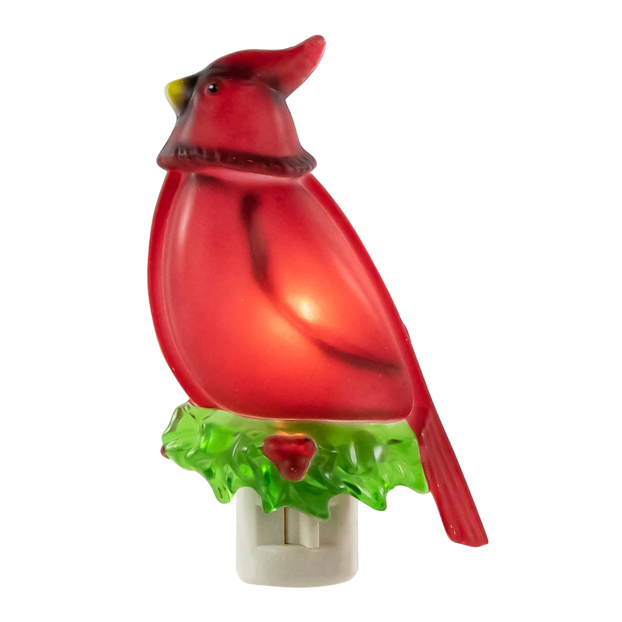 5.5" Red Cardinal Bird Christmas Night Light 4 5.5" Red Cardinal Bird Christmas Night Light - Image 2