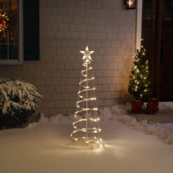 4ft LED Lighted Spiral Cone Tree Outdoor Christmas Decoration, Warm White Lights 8 4ft LED Lighted Spiral Cone Tree Outdoor Christmas Decoration, Warm White Lights -Christmas Decoration Store northlight ys92333 med sample 2 88352.1667530327