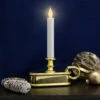 9.5" Pre-Lit LED White Lighted Christmas Candle Lamp With Gold Handle Base 2 9.5" Pre-Lit LED White Lighted Christmas Candle Lamp With Gold Handle Base -Christmas Decoration Store northlight ys93852 1 71060.1678922405