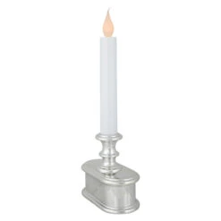 9.25" Pre-Lit LED White And Silver Lighted Christmas Candle Lamp 11 9.25" Pre-Lit LED White And Silver Lighted Christmas Candle Lamp -Christmas Decoration Store northlight ys93853 2 30768.1678980830