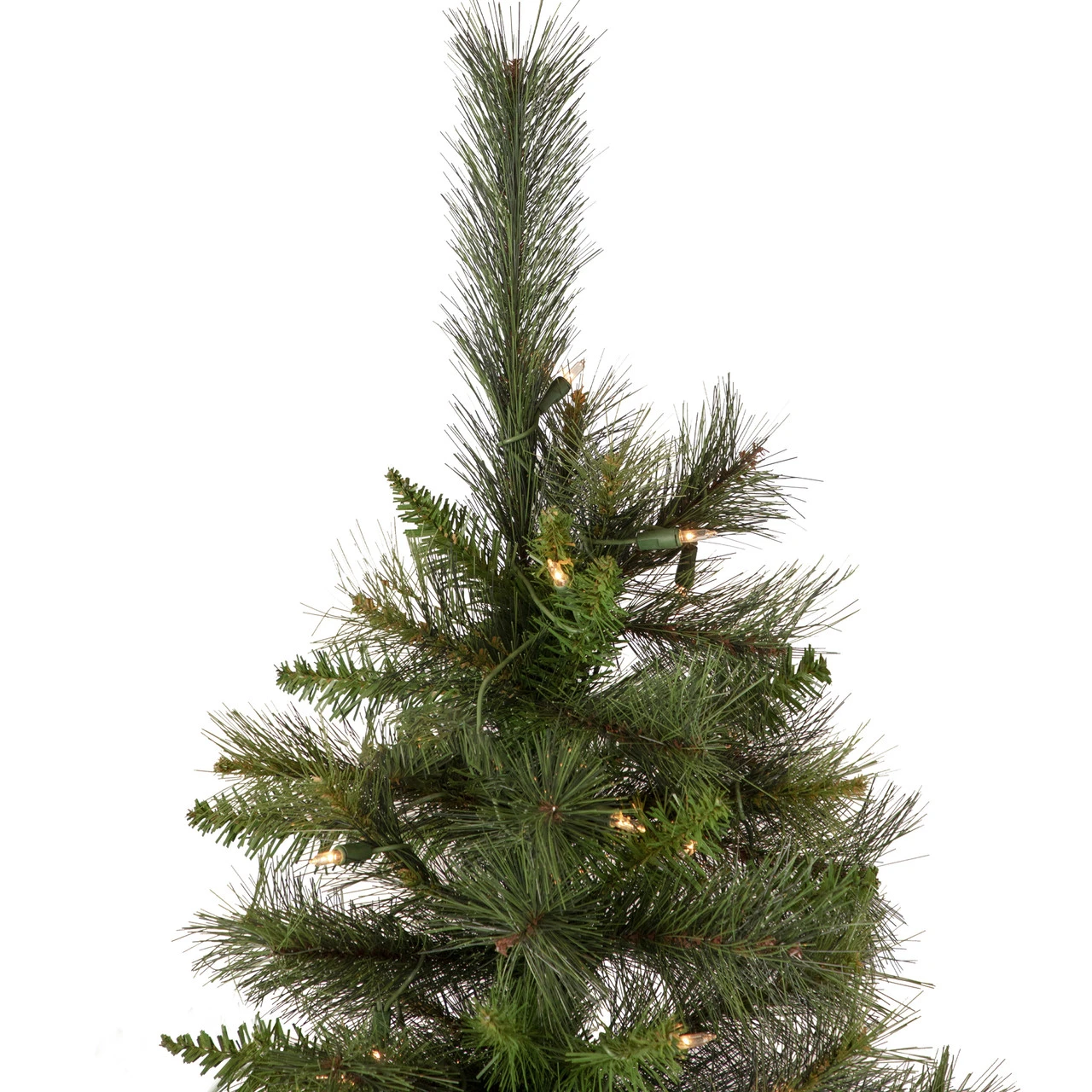 6.5' Pre-Lit Medium Canyon Pine Artificial Christmas Wall Tree, Clear Lights 8 6.5' Pre-Lit Medium Canyon Pine Artificial Christmas Wall Tree, Clear Lights - Image 6