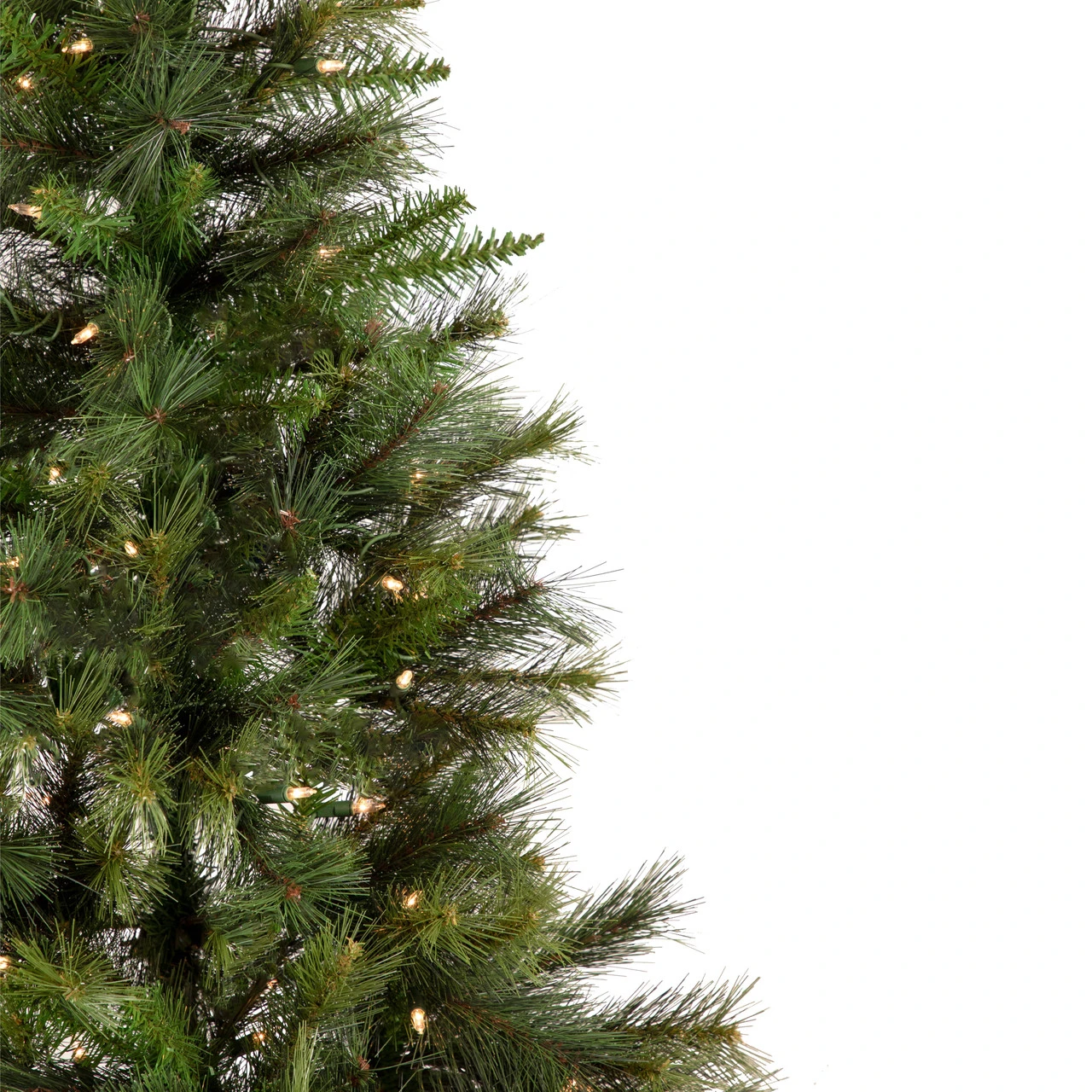 6.5' Pre-Lit Medium Canyon Pine Artificial Christmas Wall Tree, Clear Lights 9 6.5' Pre-Lit Medium Canyon Pine Artificial Christmas Wall Tree, Clear Lights - Image 7