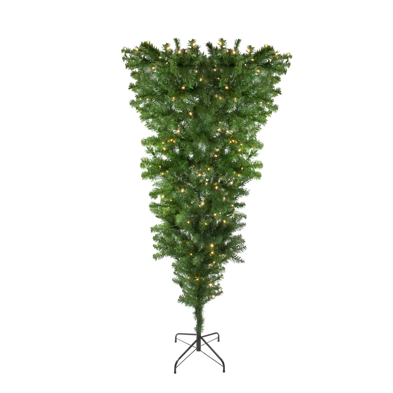 6.5' Pre-Lit Upside Down Spruce Artificial Christmas Tree - Warm White LED Lights 3 6.5' Pre-Lit Upside Down Spruce Artificial Christmas Tree - Warm White LED Lights