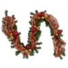 6ft Pre-Lit Decorated Red And Gold Artificial Christmas Garland, Clear Lights 2 6ft Pre-Lit Decorated Red And Gold Artificial Christmas Garland, Clear Lights -Christmas Decoration Store northlight z00012 1 garland 73861.1668539447