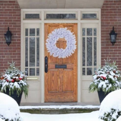 Crystal Spruce Artificial Christmas Wreath - 36-Inch, Unlit -Christmas Decoration Store northlight z00018 3 84427.1669400845