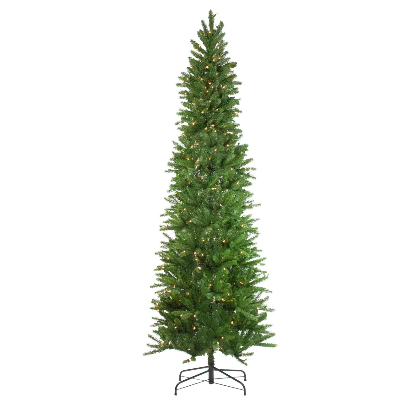 7.5' Pre-Lit Pencil Northwood Noble Fir Artificial Christmas Tree - Clear Lights 3 7.5' Pre-Lit Pencil Northwood Noble Fir Artificial Christmas Tree - Clear Lights