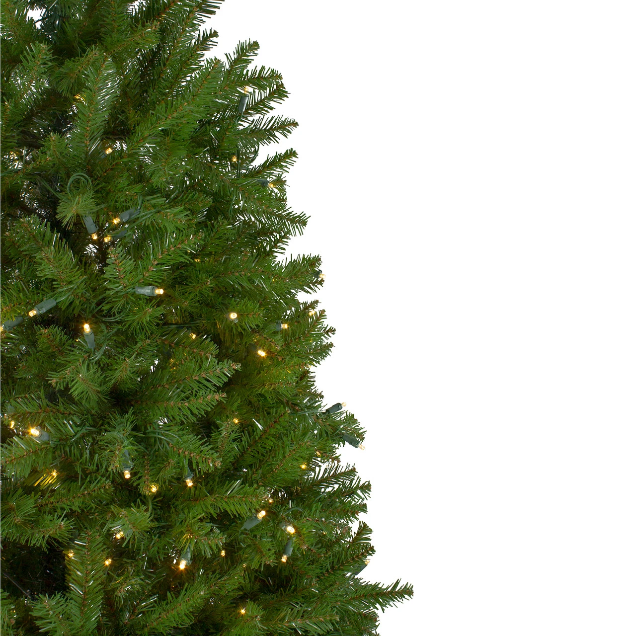 9' Green Pre-Lit Medium Northern Pine Artificial Christmas Tree - Clear LED Lights 6 9' Green Pre-Lit Medium Northern Pine Artificial Christmas Tree - Clear LED Lights - Image 4