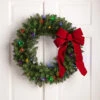 24" Pre-Lit Northern Pine Artificial Multi-Color LED Lights Christmas Wreath -Christmas Decoration Store northlight z35731 48287.1667586574