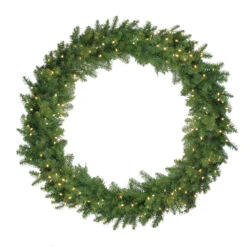 Pre-Lit Northern Pine LED Artificial Christmas Wreath - 48-Inch, Warm White Lights 7 Pre-Lit Northern Pine LED Artificial Christmas Wreath - 48-Inch, Warm White Lights -Christmas Decoration Store northlight z35735 3 33781.1667655151