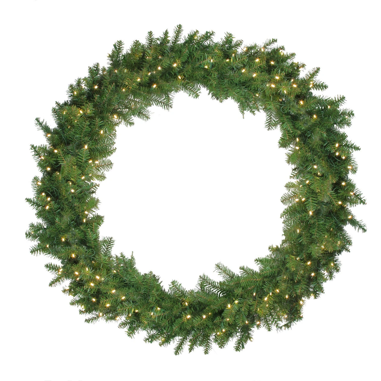 Pre-Lit Northern Pine LED Artificial Christmas Wreath - 48-Inch, Warm White Lights 5 Pre-Lit Northern Pine LED Artificial Christmas Wreath - 48-Inch, Warm White Lights - Image 3