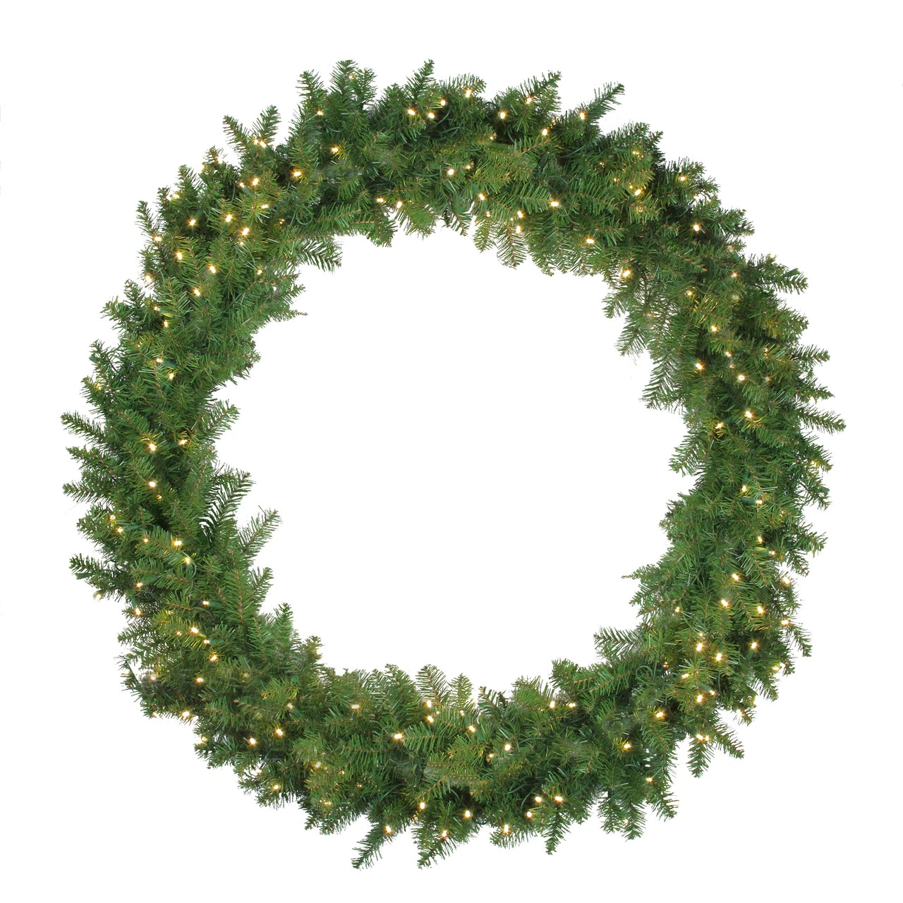 Pre-Lit Northern Pine LED Artificial Christmas Wreath - 48-Inch, Warm White Lights 3 Pre-Lit Northern Pine LED Artificial Christmas Wreath - 48-Inch, Warm White Lights