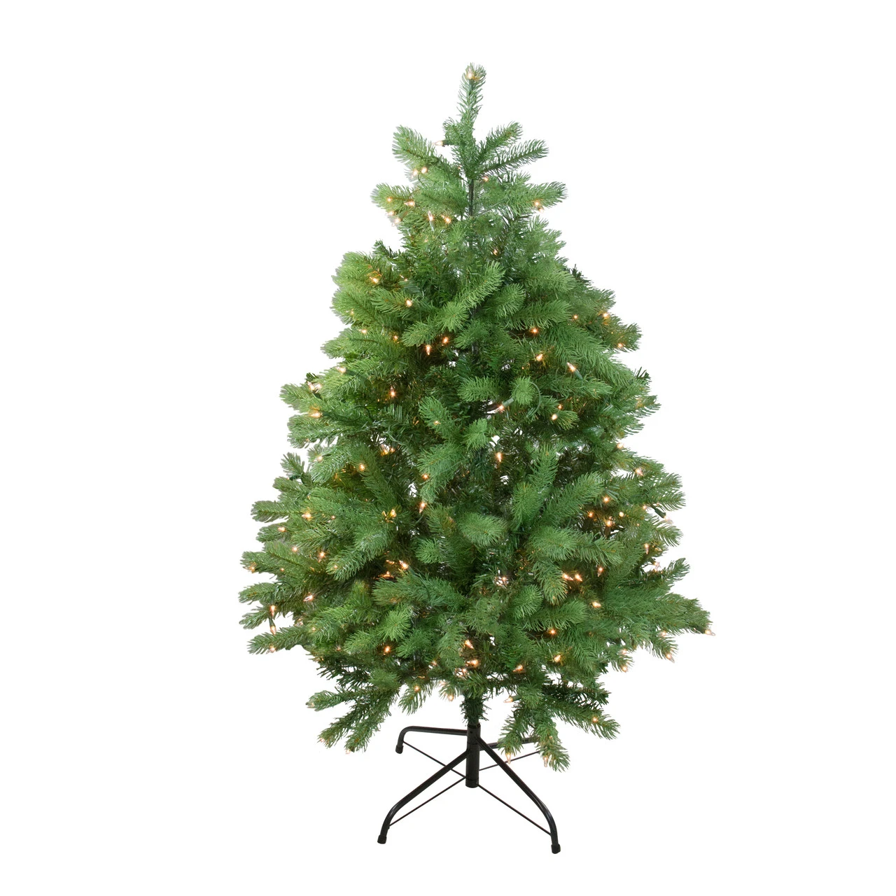 4' Pre-Lit Full Noble Fir Artificial Christmas Tree - Clear Lights 3 4' Pre-Lit Full Noble Fir Artificial Christmas Tree - Clear Lights