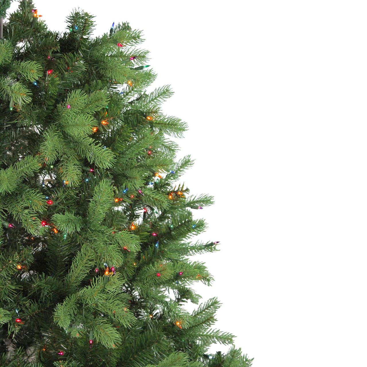 7.5' Pre-Lit Noble Fir Full Artificial Christmas Tree - Multi-Color Lights 5 7.5' Pre-Lit Noble Fir Full Artificial Christmas Tree - Multi-Color Lights - Image 3