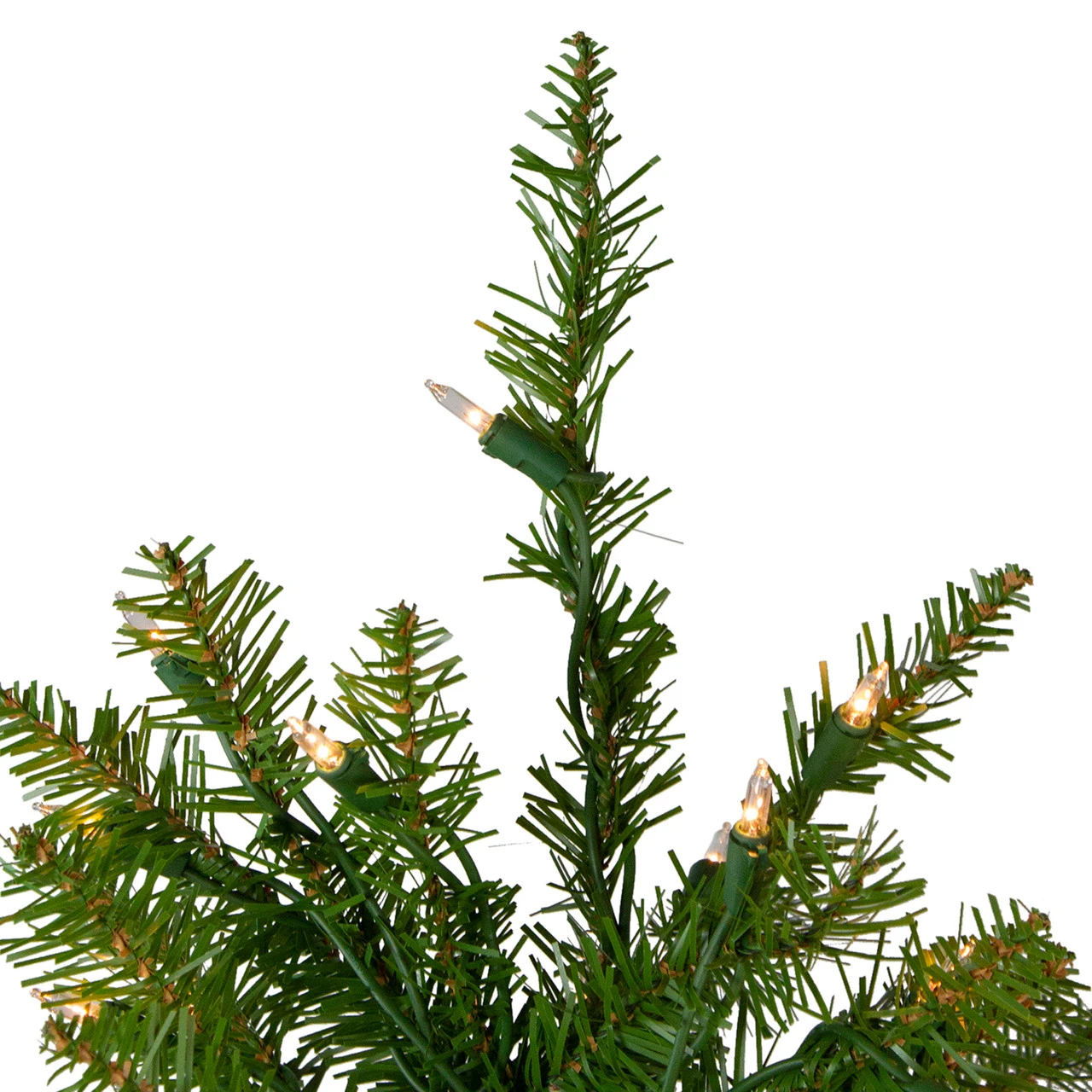 4' Pre-Lit Full Northern Pine Artificial Christmas Tree, Clear Lights 6 4' Pre-Lit Full Northern Pine Artificial Christmas Tree, Clear Lights - Image 4
