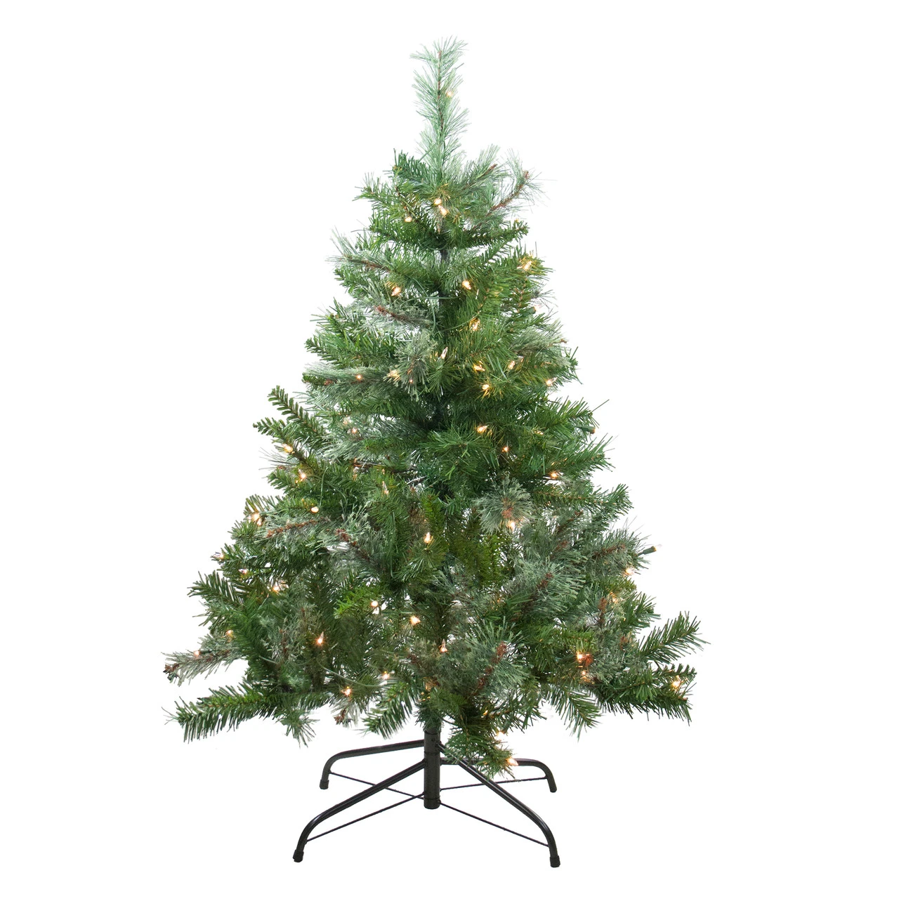 4' Pre-Lit Mixed Cashmere Pine Medium Artificial Christmas Tree - Clear Lights 3 4' Pre-Lit Mixed Cashmere Pine Medium Artificial Christmas Tree - Clear Lights