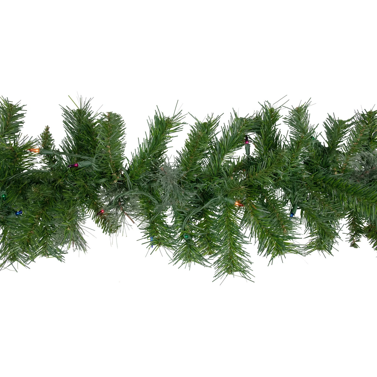 9' X 10" Pre-Lit Mixed Cashmere Pine Artificial Christmas Garland - Multi-Color Lights 7 9' X 10" Pre-Lit Mixed Cashmere Pine Artificial Christmas Garland - Multi-Color Lights - Image 5