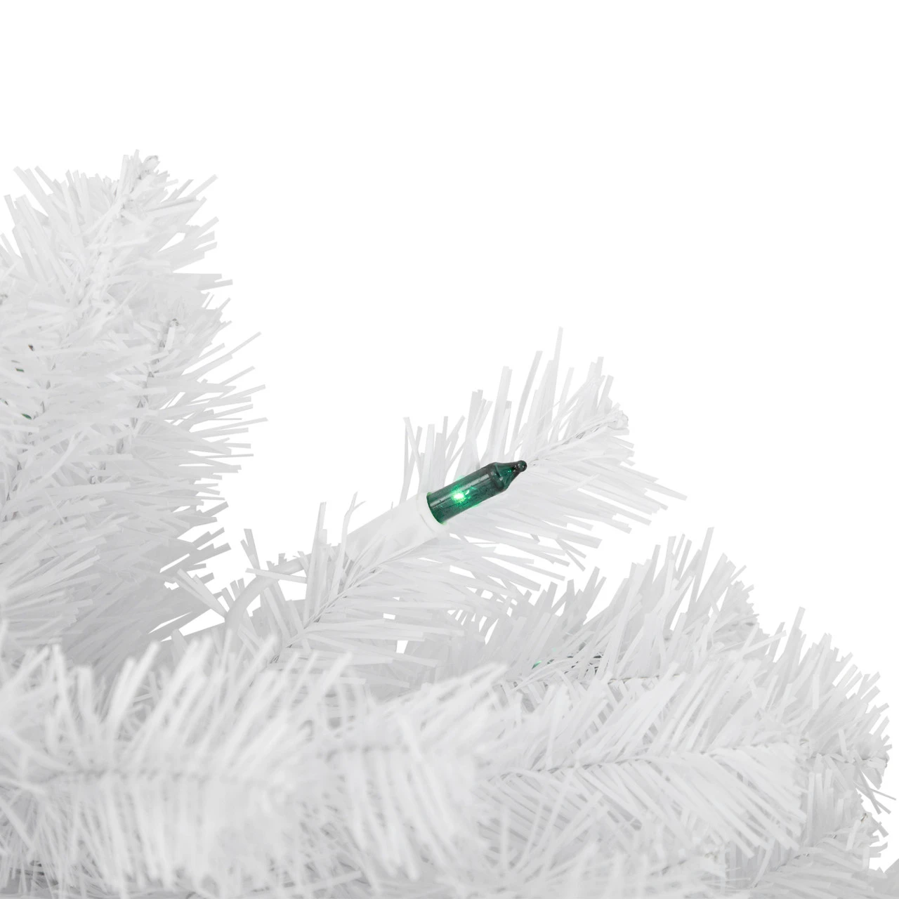 Pre-Lit Geneva White Spruce Artificial Christmas Wreath, 24-Inch, Green Lights 4 Pre-Lit Geneva White Spruce Artificial Christmas Wreath, 24-Inch, Green Lights - Image 2