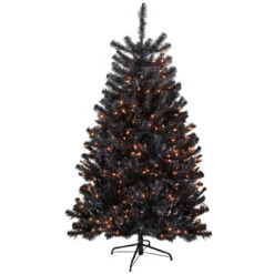 6ft Pre-Lit Black Noble Spruce Artificial Halloween Tree, Orange Lights 9 6ft Pre-Lit Black Noble Spruce Artificial Halloween Tree, Orange Lights -Christmas Decoration Store northlight z92381 3 54777.1667530283