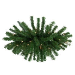 28" Pre-Lit Dorchester Pine Artificial Christmas Swag, Clear Lights