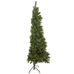 6.5' Pre-Lit Medium Beaver Pine Artificial Christmas Wall Tree, Clear Lights 15 6.5' Pre-Lit Medium Beaver Pine Artificial Christmas Wall Tree, Clear Lights -Christmas Decoration Store northlight z92831 4 92561.1667554526