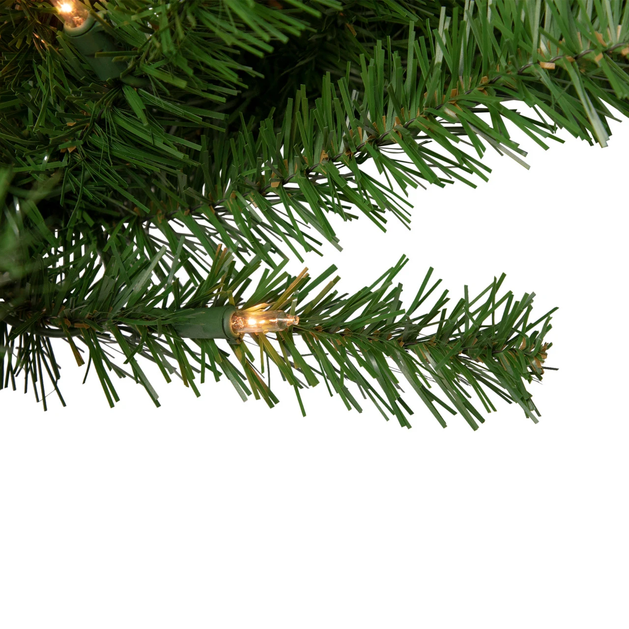 Pre-Lit Deluxe Dorchester Pine Artificial Christmas Wreath, 60-Inch, Clear Lights 4 Pre-Lit Deluxe Dorchester Pine Artificial Christmas Wreath, 60-Inch, Clear Lights - Image 2