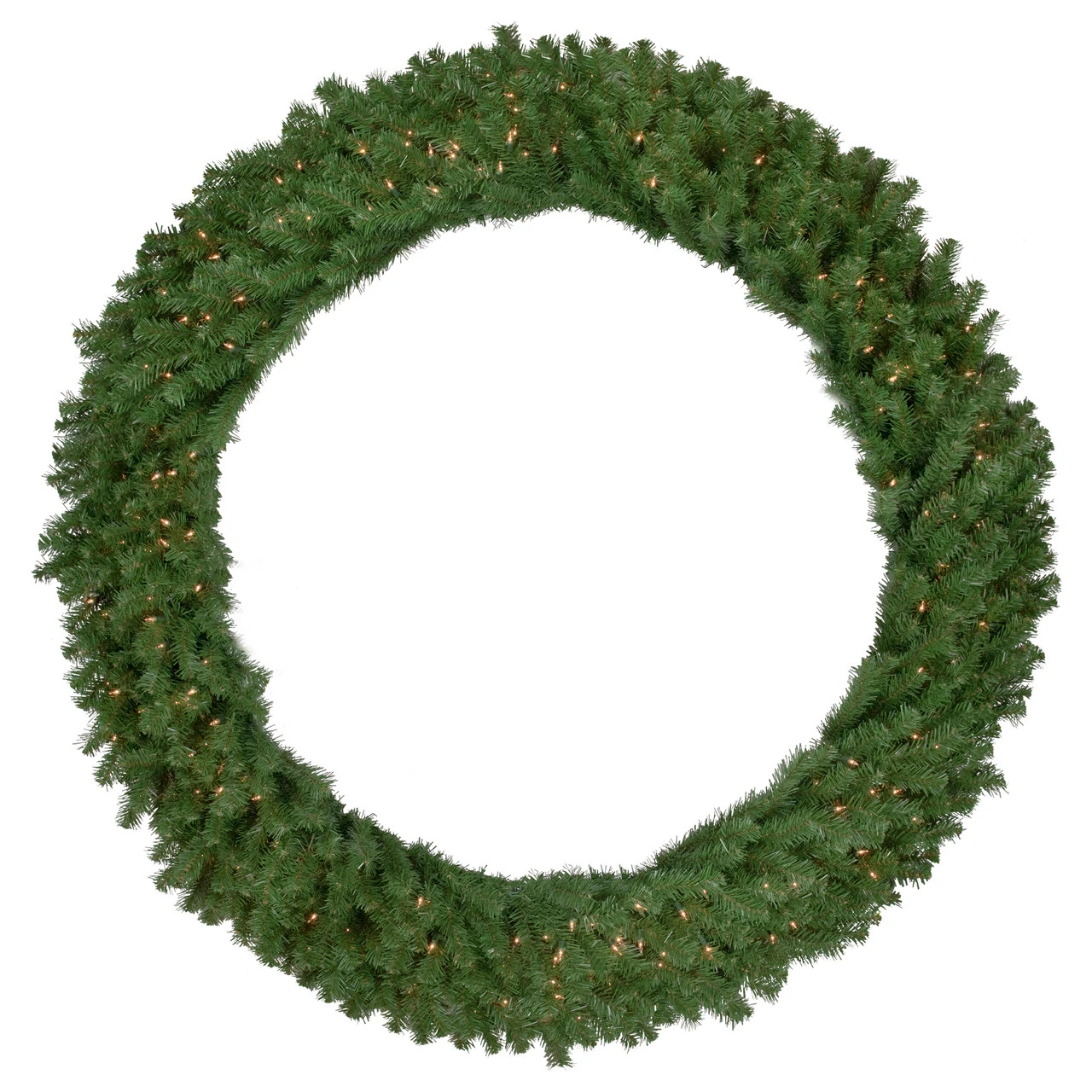 Pre-Lit Deluxe Dorchester Pine Artificial Christmas Wreath, 60-Inch, Clear Lights 3 Pre-Lit Deluxe Dorchester Pine Artificial Christmas Wreath, 60-Inch, Clear Lights