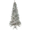 6' Pre-Lit Slim Flocked Pine Artificial Christmas Tree, Clear Lights 2 6' Pre-Lit Slim Flocked Pine Artificial Christmas Tree, Clear Lights -Christmas Decoration Store northlight z92856 1 71951.1667490914