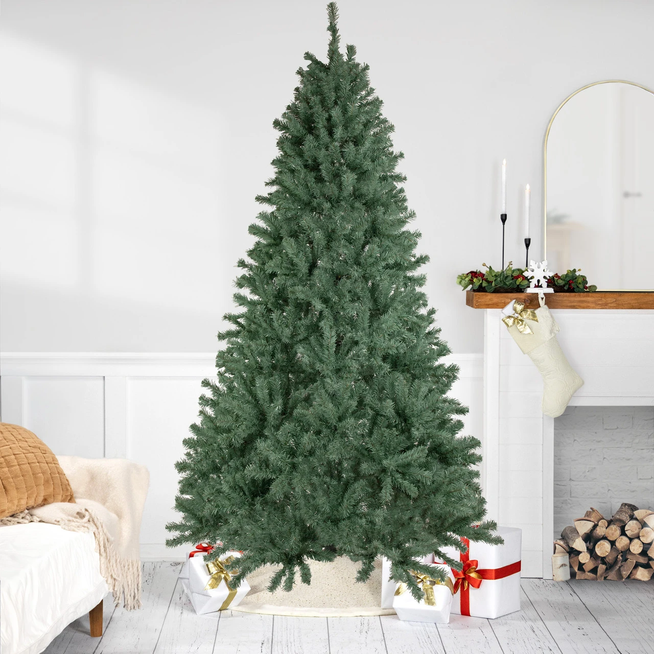 7.5' Colorado Blue Spruce Artificial Christmas Tree, Unlit 3 7.5' Colorado Blue Spruce Artificial Christmas Tree, Unlit