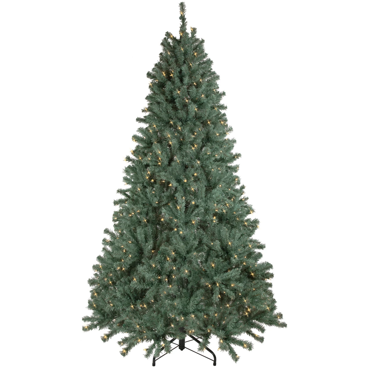 7.5' Pre-Lit Colorado Blue Spruce Artificial Christmas Tree, Clear Lights 4 7.5' Pre-Lit Colorado Blue Spruce Artificial Christmas Tree, Clear Lights - Image 2