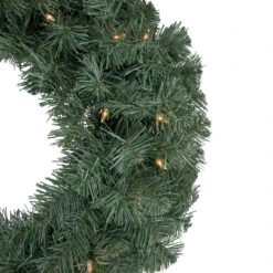 Pre-lit Colorado Blue Spruce Artificial Christmas Wreath, 24-Inch, Clear Lights -Christmas Decoration Store northlight z94017 2secnodary 60142.1668190457