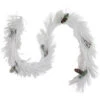 6' X 10" White Flocked Artificial Christmas Garland With Pine Cones, Unlit 2 6' X 10" White Flocked Artificial Christmas Garland With Pine Cones, Unlit -Christmas Decoration Store northlight z94018 1 57069.1678396696