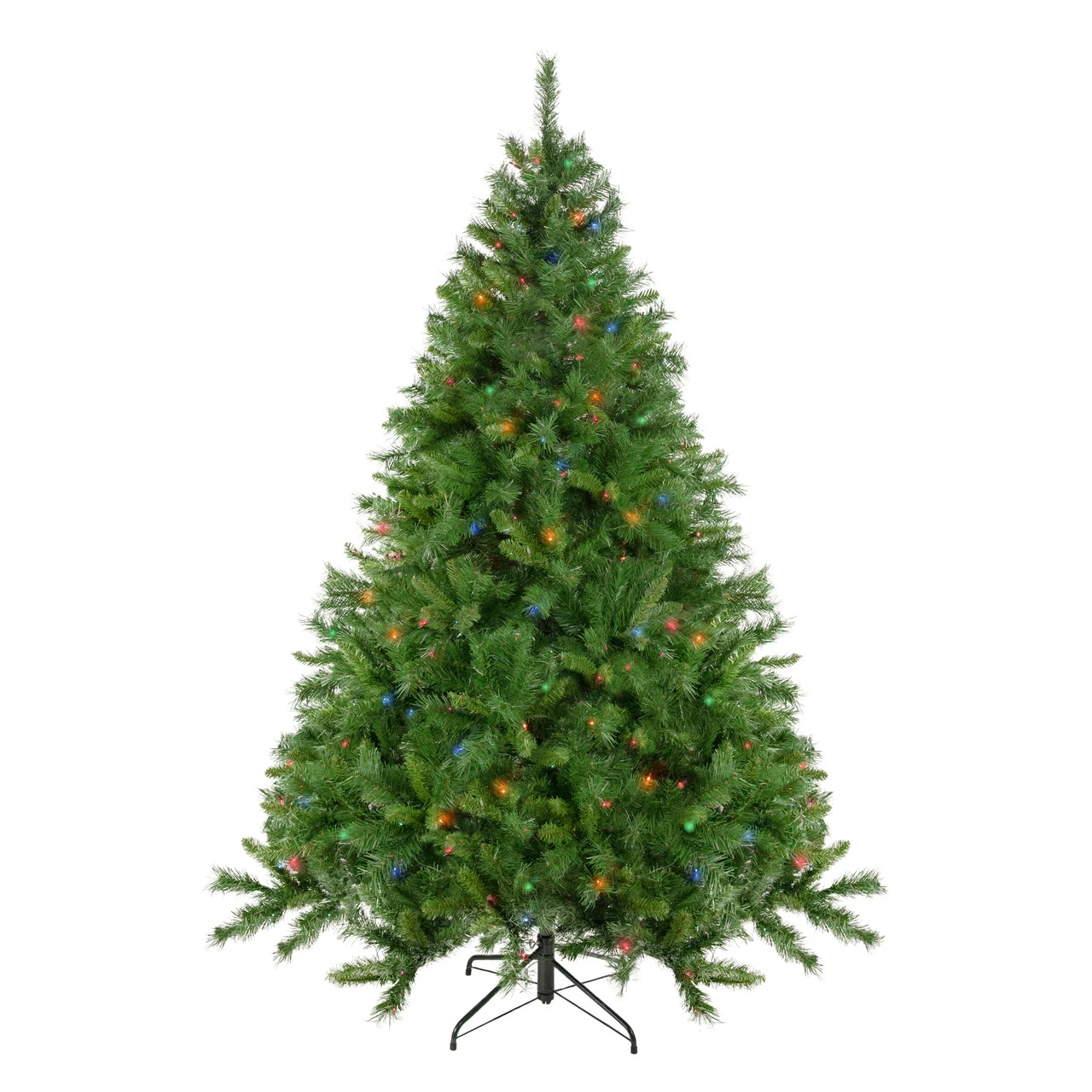 7.5' Pre-Lit Chatham Pine Artificial Christmas Tree, Multi-Color Lights 4 7.5' Pre-Lit Chatham Pine Artificial Christmas Tree, Multi-Color Lights - Image 2