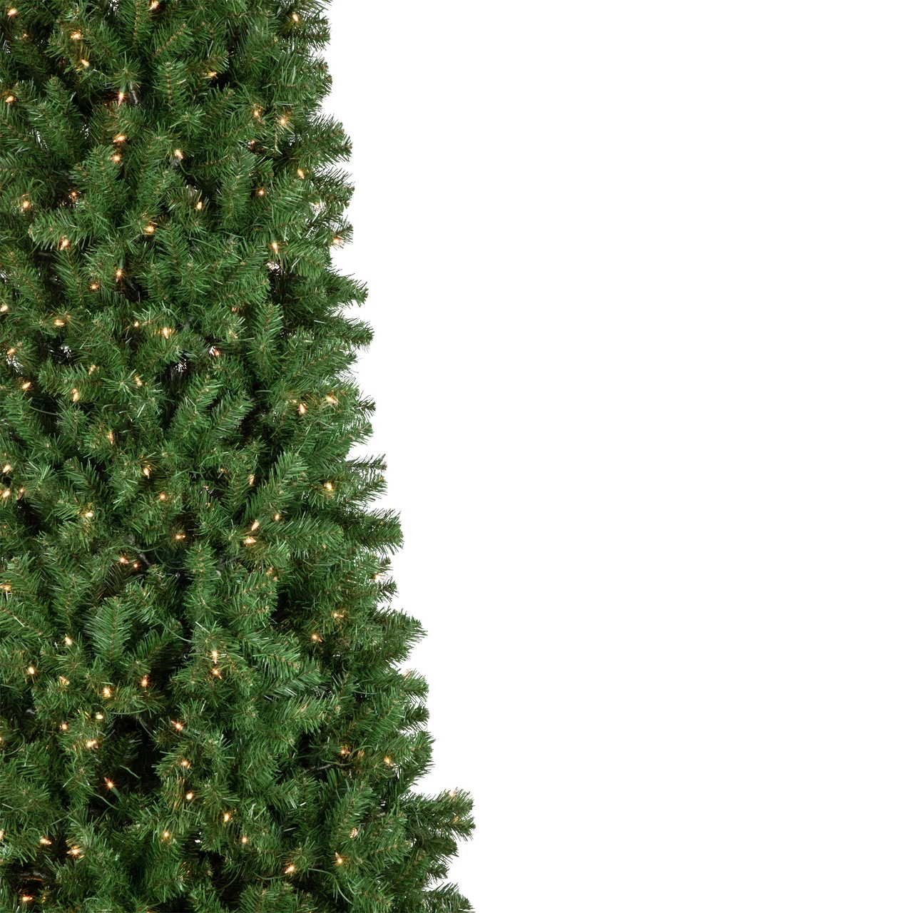 15' Pre-Lit Pendleton Spruce Slim Artificial Christmas Tree, Clear Lights 5 15' Pre-Lit Pendleton Spruce Slim Artificial Christmas Tree, Clear Lights - Image 3