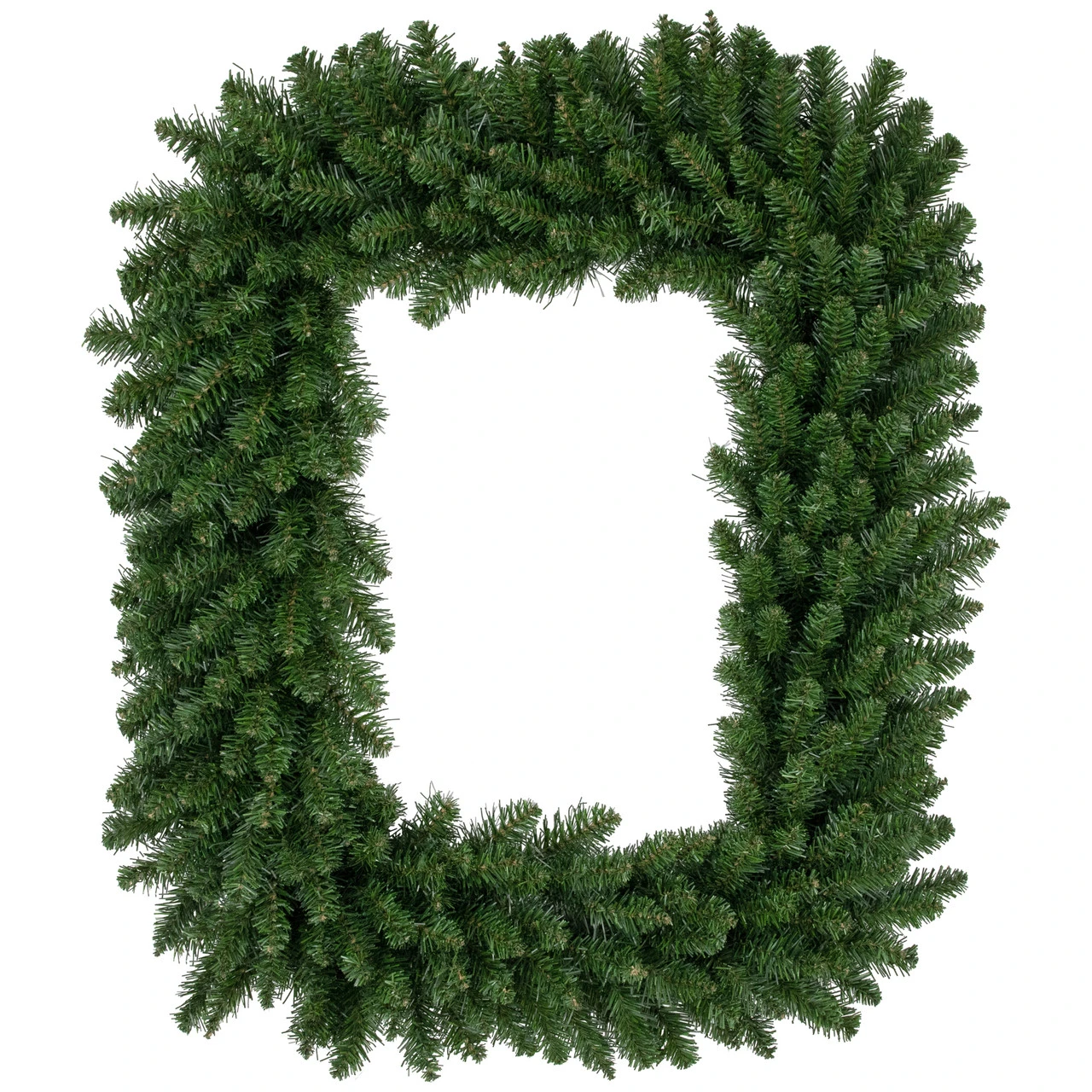 36" Buffalo Fir Rectangular Artificial Christmas Wreath - Unlit 3 36" Buffalo Fir Rectangular Artificial Christmas Wreath - Unlit