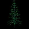 9' Black Pre-Lit Artificial Cascade Twig Christmas Tree - Green Lights