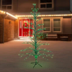 9' Black Pre-Lit Artificial Cascade Twig Christmas Tree - Green Lights 7 9' Black Pre-Lit Artificial Cascade Twig Christmas Tree - Green Lights -Christmas Decoration Store northlight zg15694 3 79002.1667571961