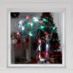 12" Battery Operated LED Candy Cane Christmas Window Silhouette Decoration 7 12" Battery Operated LED Candy Cane Christmas Window Silhouette Decoration -Christmas Decoration Store northlight zg15721 3 39750.1667575608