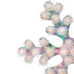 12" Lighted Holographic Snowflake Christmas Window Decoration 8 12" Lighted Holographic Snowflake Christmas Window Decoration -Christmas Decoration Store northlight zg92293 2 21400.1667569749