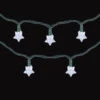 10-Count Pure White LED Star Christmas Light Set, 4ft Green Wire 2 10-Count Pure White LED Star Christmas Light Set, 4ft Green Wire -Christmas Decoration Store northlight zg92295 1 11595.1667572160