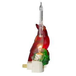 7.5" Red Christmas Cardinal With Holly And Berry Bubble Night Light 8 7.5" Red Christmas Cardinal With Holly And Berry Bubble Night Light -Christmas Decoration Store northlightct 72 219 107 3 69134.1667642211