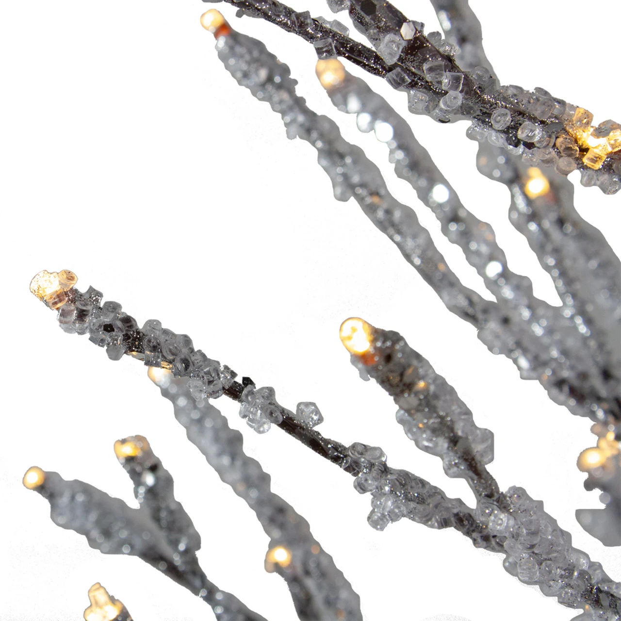 4' Pre-Lit LED Brown Artificial Christmas Tree With Icicle Lights- Clear Lights 6 4' Pre-Lit LED Brown Artificial Christmas Tree With Icicle Lights- Clear Lights - Image 4