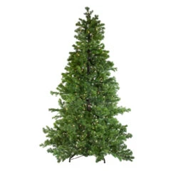 6.5' Pre-Lit Medium Layered Pine Instant Power Artificial Christmas Tree - Dual Color LED Lights