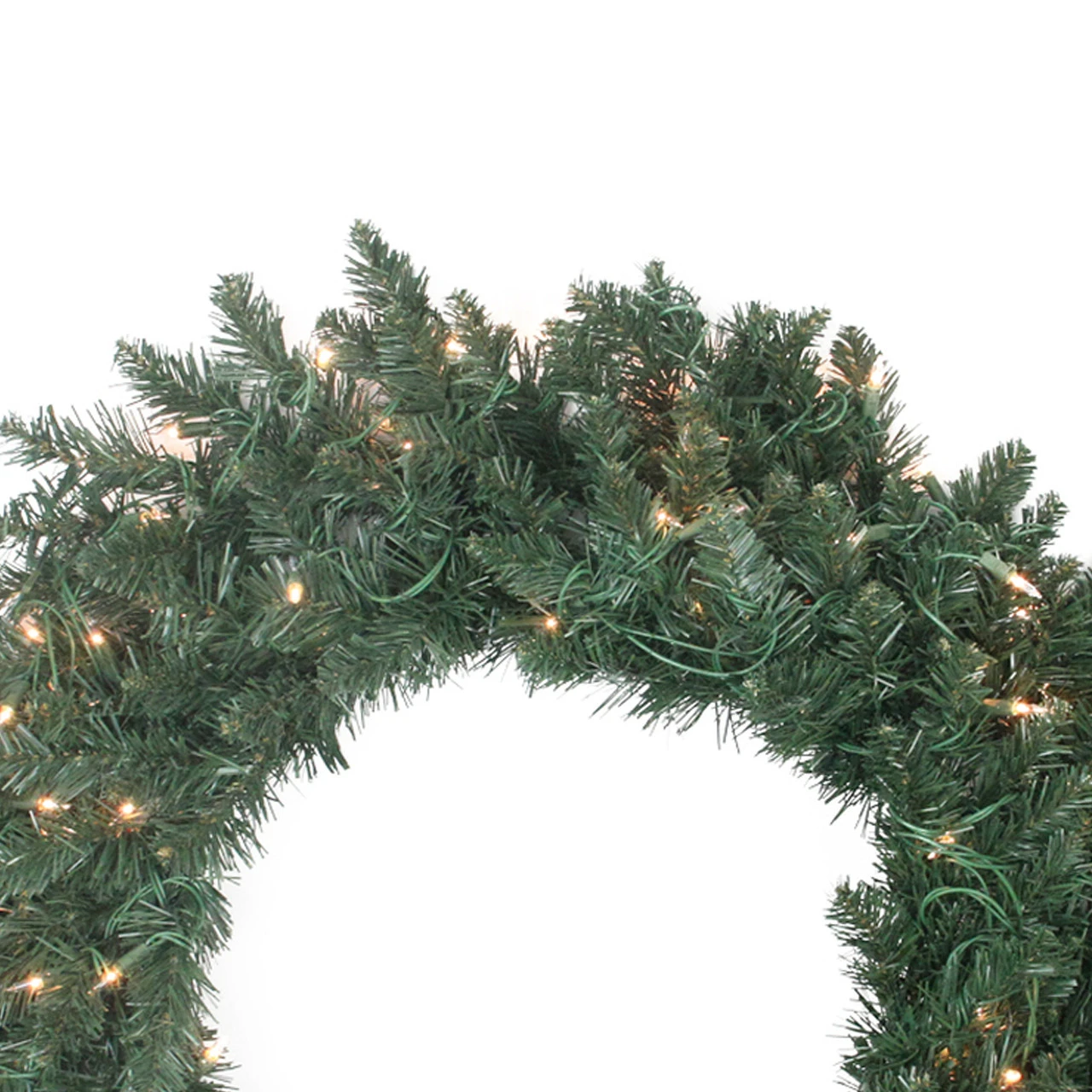 Pre-Lit Traditional Pine Artificial Christmas Wreath - 30-Inch, Clear Lights 5 Pre-Lit Traditional Pine Artificial Christmas Wreath - 30-Inch, Clear Lights - Image 3